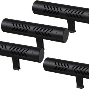 25 Car Air Freshener Vent Clip Set of 4 Long Lasting Scent Diffuser with Essential Oils for Odor Elimination and Fresh Car Interior Black